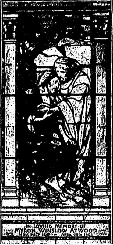 Atwood Memorial Window:  The Good Samaritan