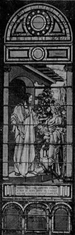 Jadwin Memorial Window:  Christ and Nicodemus