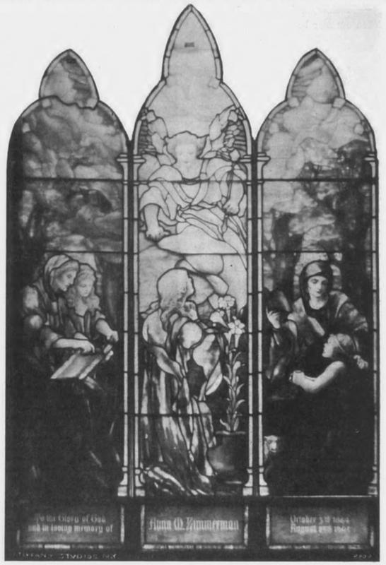 Zimmerman Memorial Window:  Education of Virgin