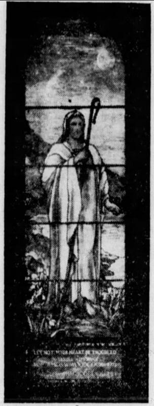 Woodcock Memorial Window:  Let Not Your Heart Be Troubled