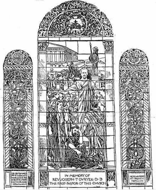 Duryea Memorial Window:  St. Paul Preaching at Athens