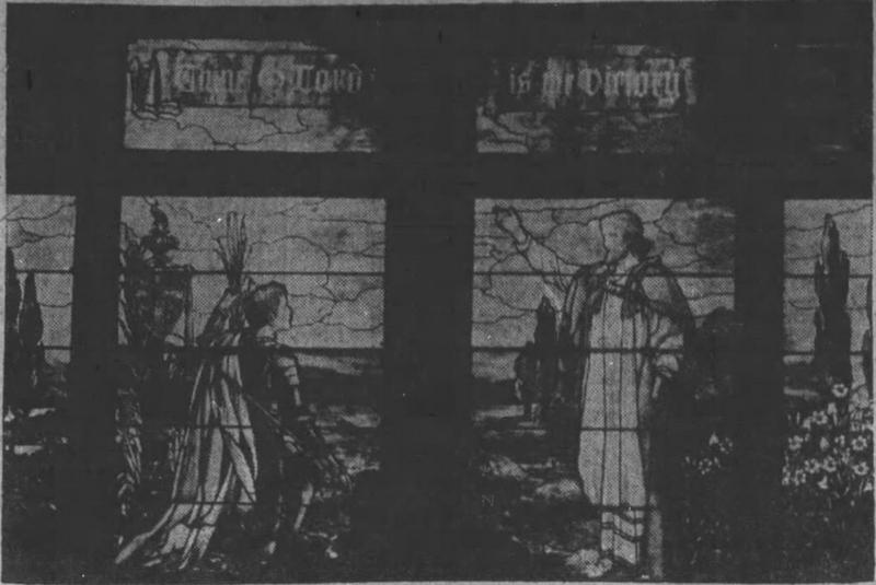 Higgins Memorial Window:  Thine, O Lord, Is the Victory