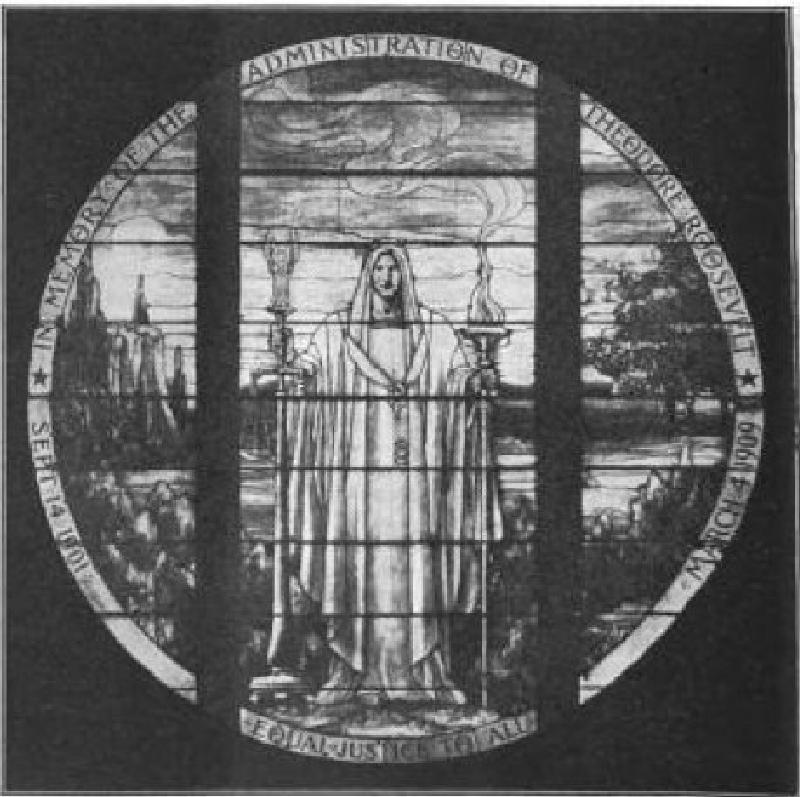 Roosevelt Administration Memorial Window:  Equal Justice to All
