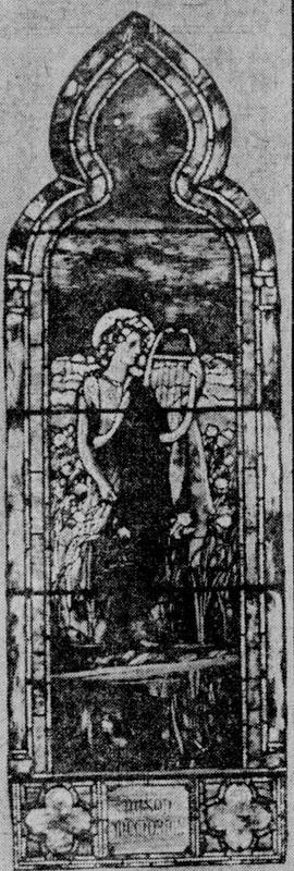 Nason Memorial Window:  St. Cecilia