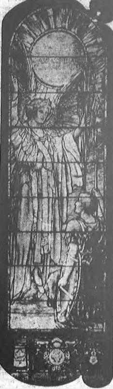 Pierce Memorial Window:  The Angel's Greeting to the Roman Centurion Cornelius