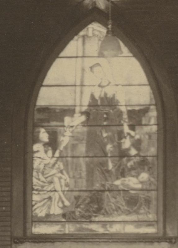Breese Memorial Window:  Hospitality and Charity