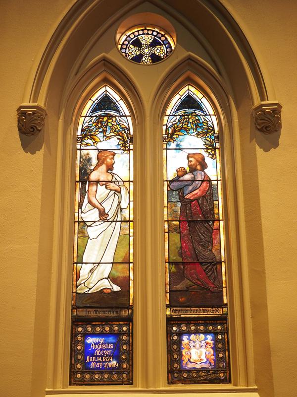 Meyer Memorial Window:  The Incredulity of St. Thomas