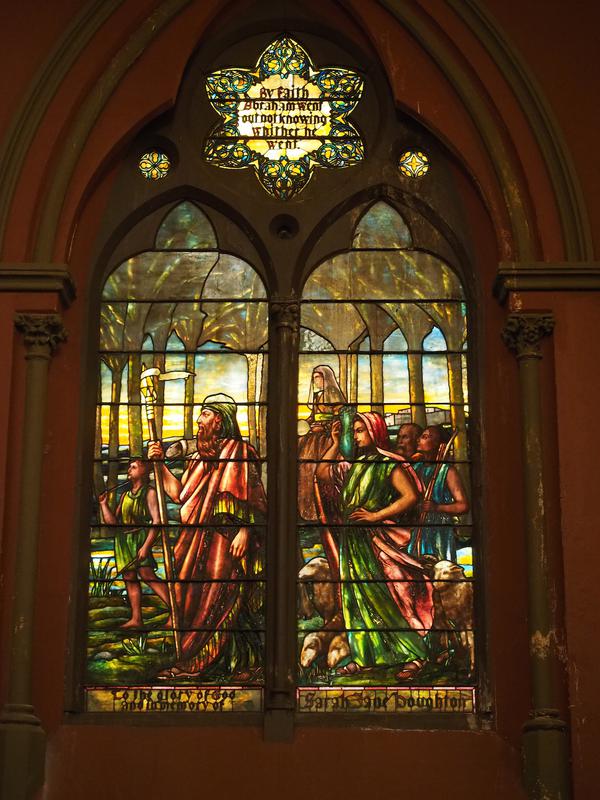 Houghton Memorial Window:  Abraham Leaving Ur