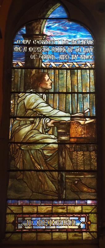 Clark Memorial Window:  St. Augustine and St. Monica