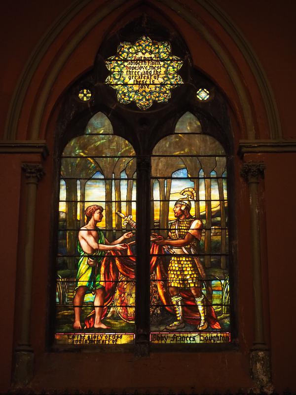 Houghton Memorial Window:  David and Jonathan