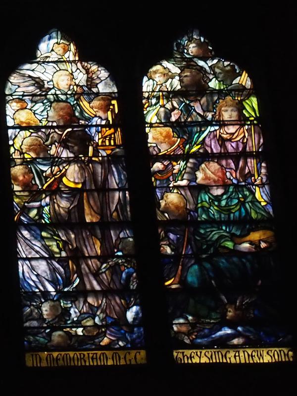 Clark Memorial Window and Rogers Memorial Window:  Vision of St. John