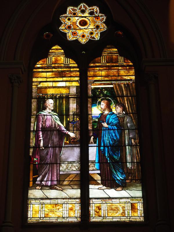 Bailey Memorial Window:  Christ at Emmaus