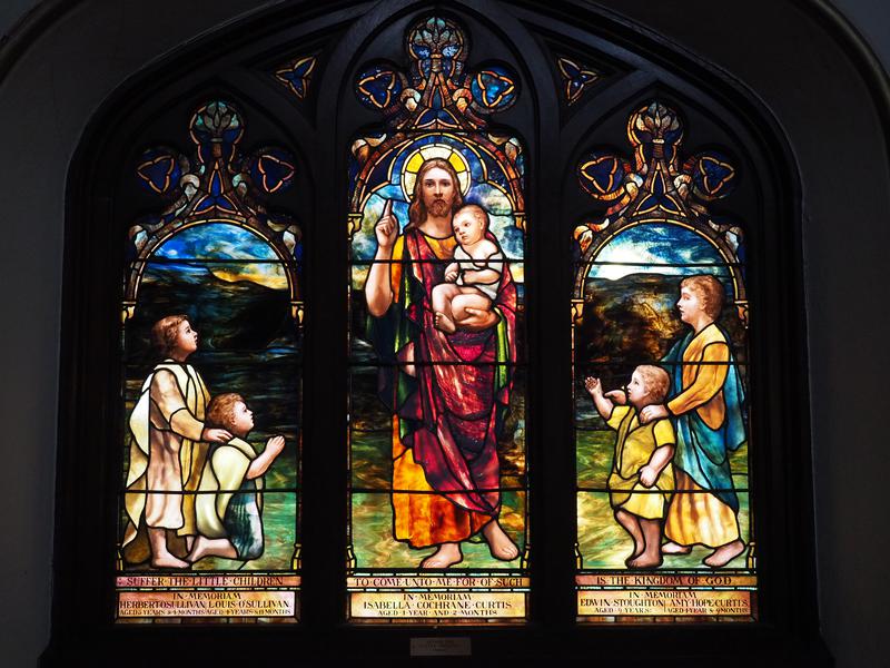O'Sullivan and Curtis Memorial Window:  Suffer the Little Children