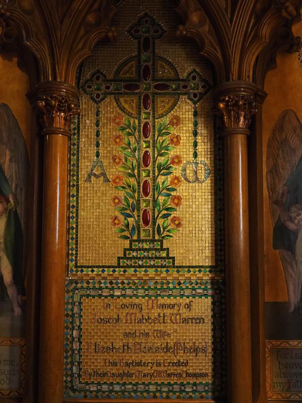 Warren Memorial Baptistry:  baptistry mosaic