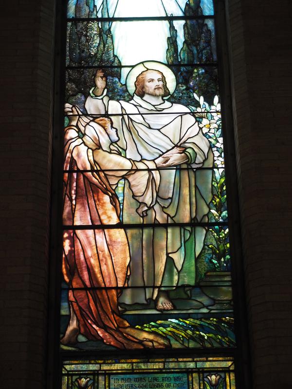 Brooks Memorial Window:  He Took Her By the Hand and the Maid Arose