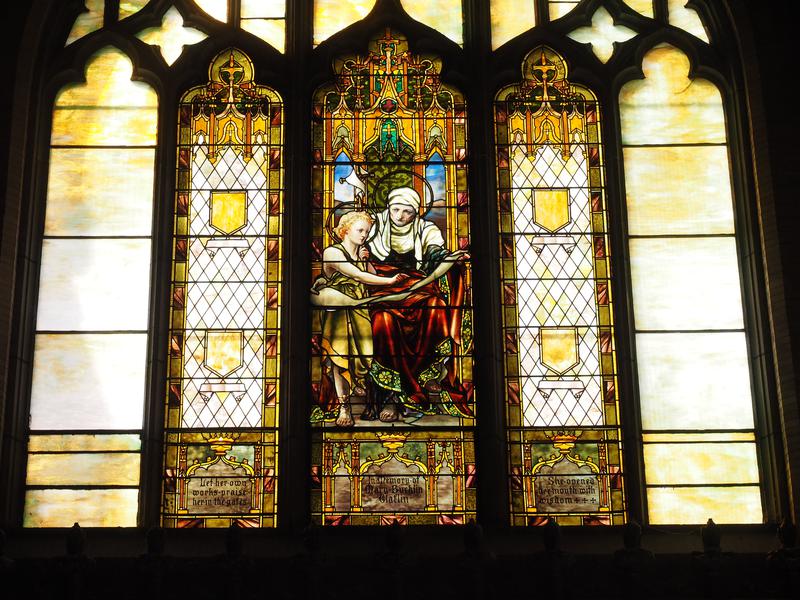 Claflin Memorial Window:  St. Elizabeth and St. John