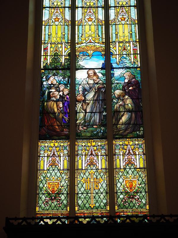 Brown Memorial Window:  Christ Blessing Children