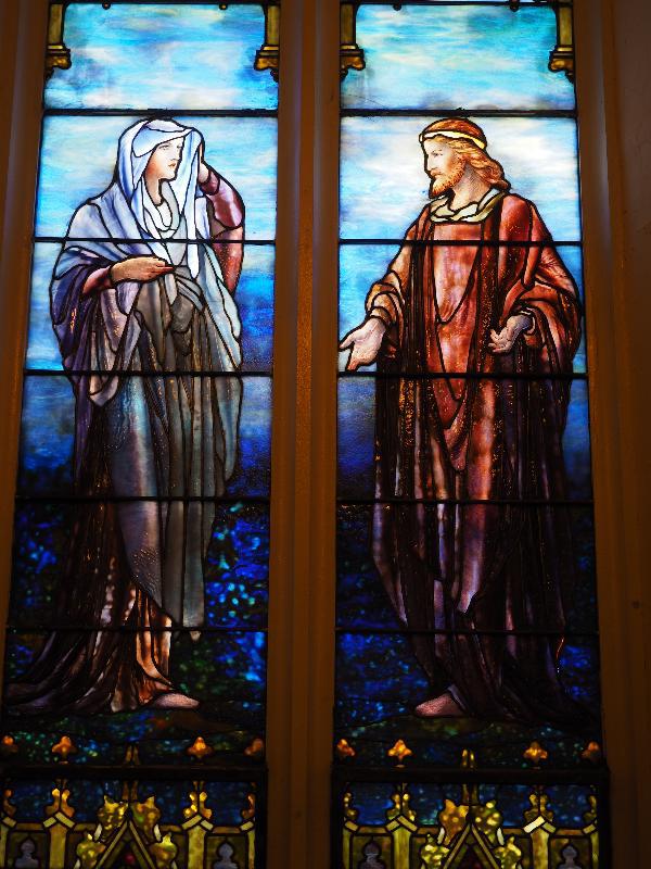 Wicks Memorial Window:  Blessed are The Pure of Heart