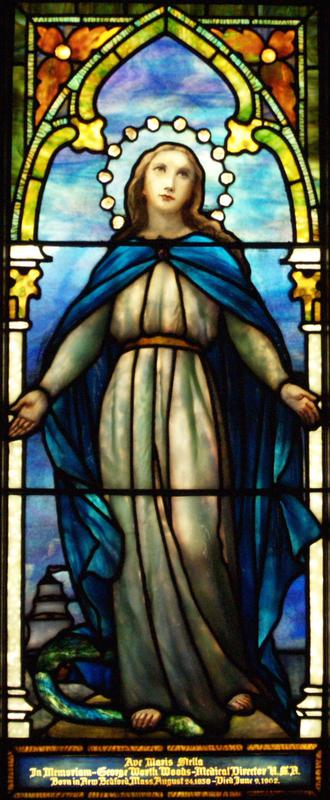 Woods Memorial Window:  Our Lady