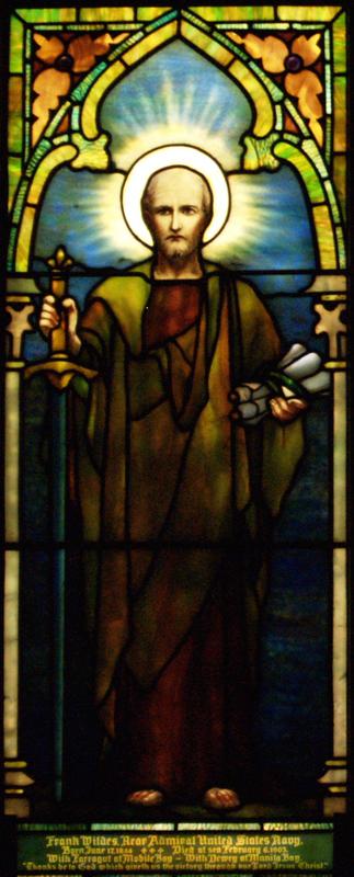 Wildes Memorial Window:  St. Paul
