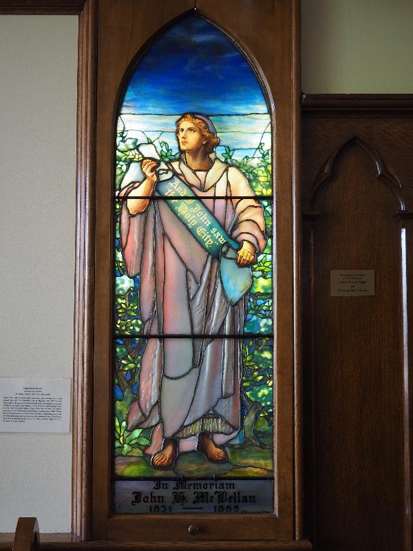 McLellan Memorial Window:  St. John