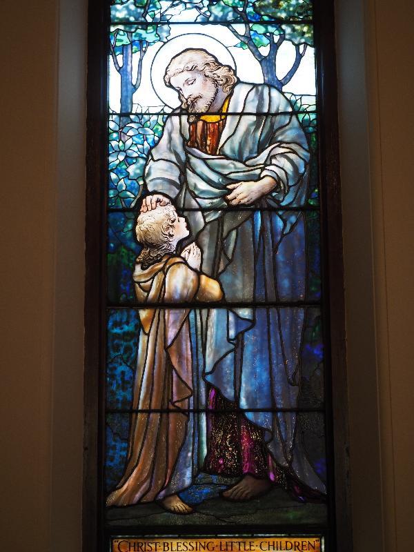 Sykes Memorial Window:  Christ Blessing Little Children