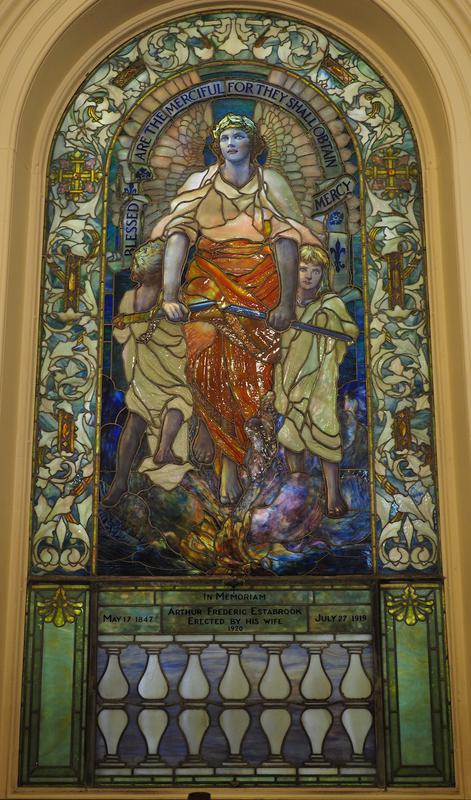 Estabrook Memorial Window:  Blessed are the Merciful