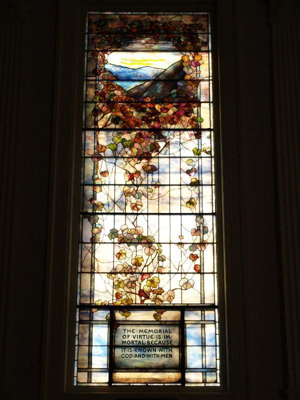 Lyman Memorial Window:  Autumn Leaves