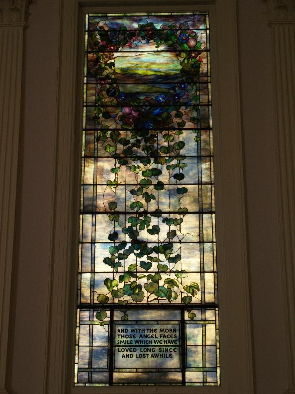 Banister Memorial Window:  Morning Glories