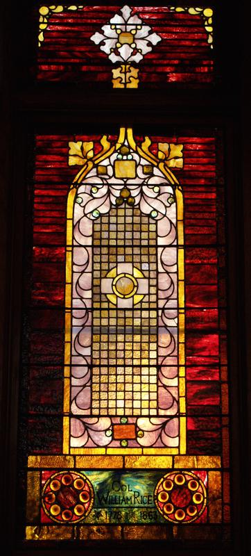 Rice Memorial Window:  ornamental window
