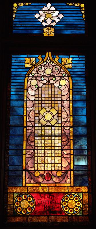 Rice Memorial Window:  ornamental window