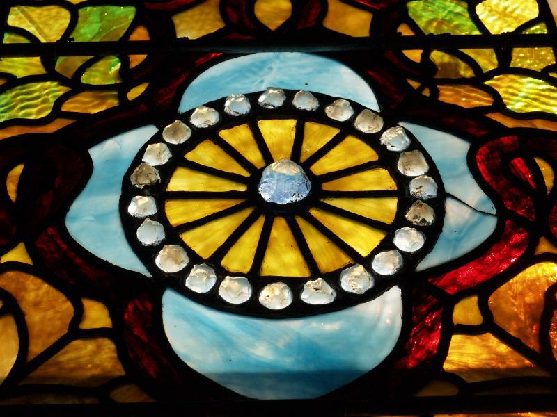 Stone Memorial Window:  ornamental window