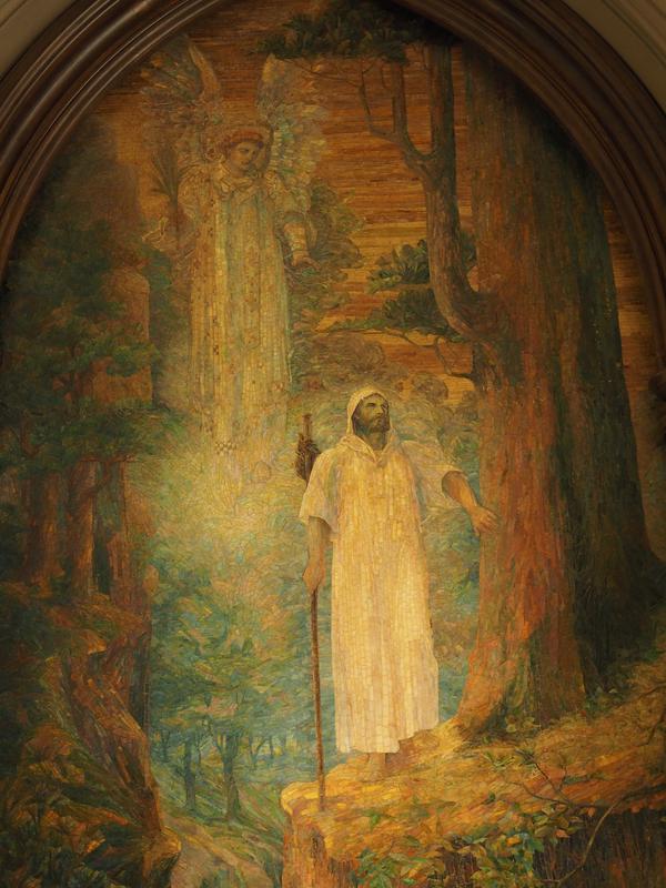 Prescott Memorial Mosaic:  Angel of the Lord appearing to Moses