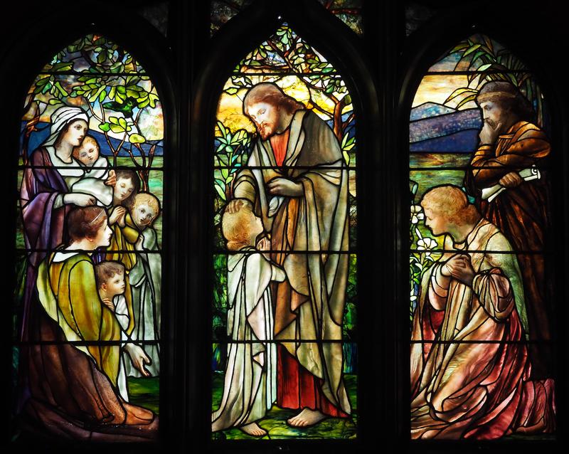 Abbé Memorial Window:  Christ Blessing Children