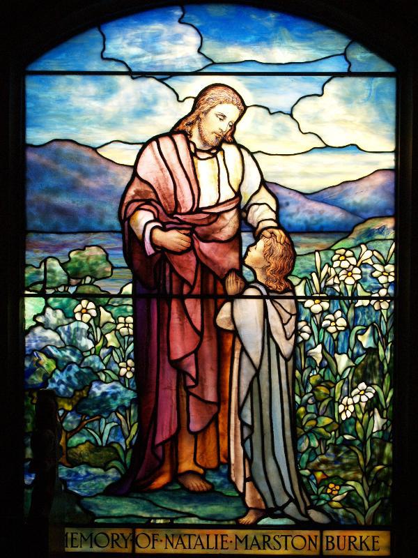 Burke Memorial Window:  Christ Blessing the Child