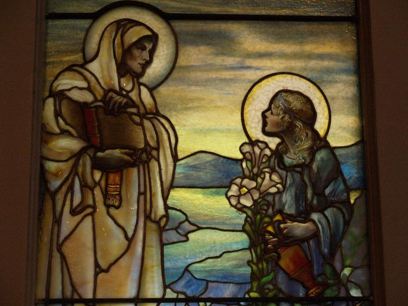 Robinson Memorial Window:  Education of the Virgin