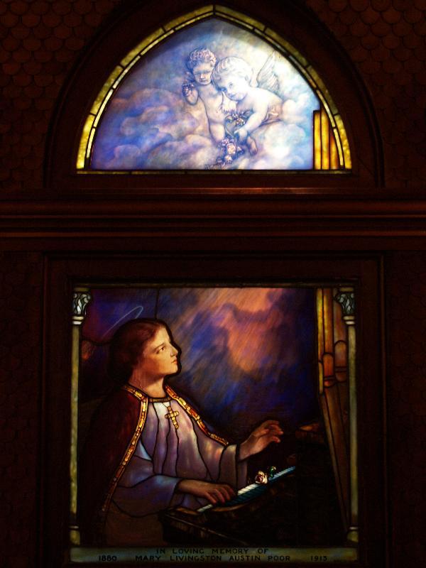 Poor Memorial Window:  Saint Cecilia