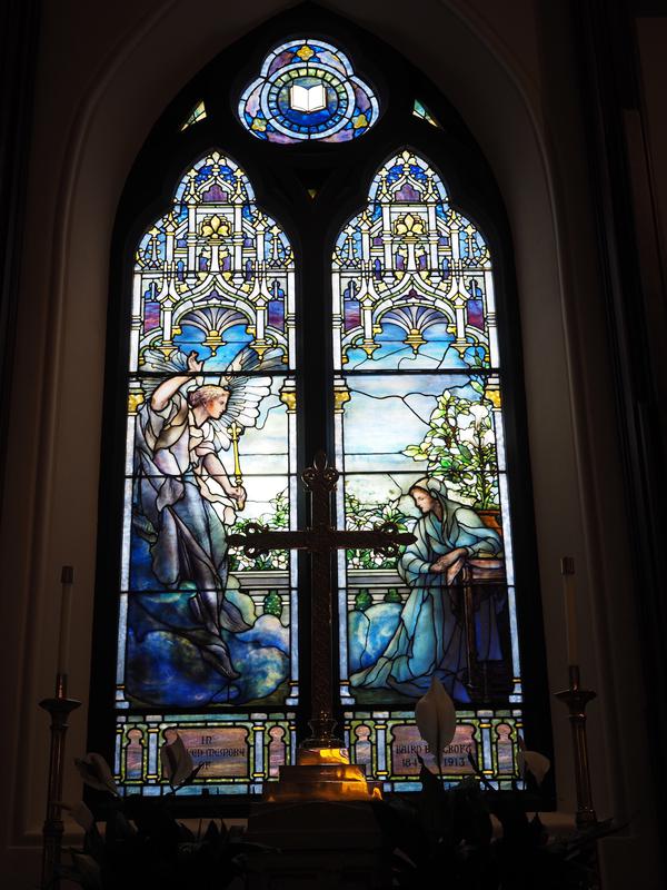 Bancroft Memorial Window:  Annunciation to the Virgin