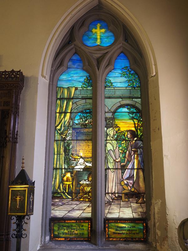 Pelton Memorial Window:  St. Augustine and St. Monica