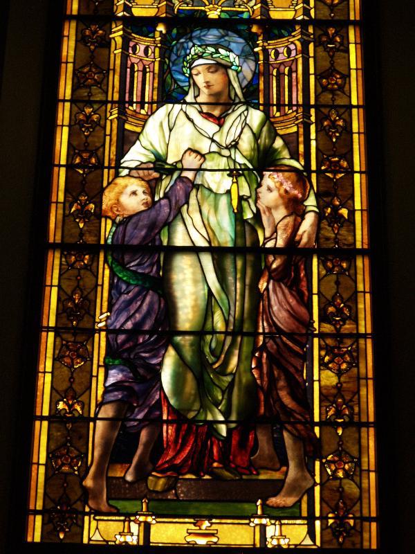 Wallace Memorial Window:  Dorcas