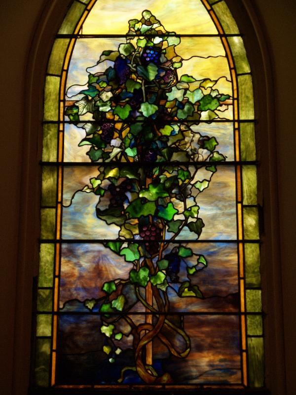 Fay Memorial Window:  Grape Vine