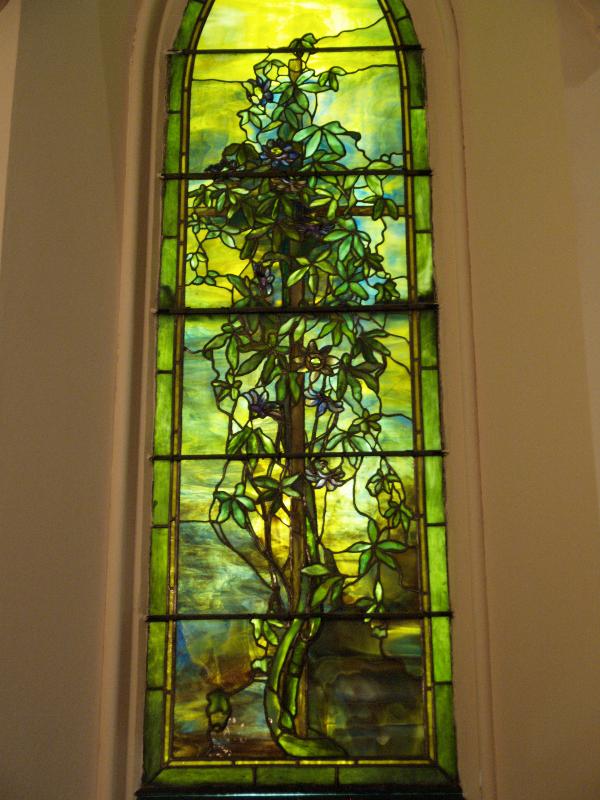 Fay Memorial Window:  Passion Flowers