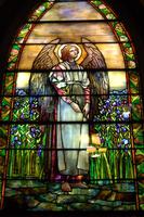 New Jersey, Elizabeth, St. John's Episcopal Church: Levey Memorial Window:  Angel of Resurrection
