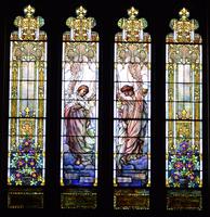New Jersey, Plainfield, Grace Episcopal Church: Brooks and Ames Memorial Window:  Shadow of Darkness
