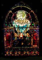 Brooke Memorial Window:  angel and two women