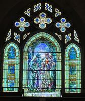 California, Pasadena, All Saints Church: Webb Memorial Window:  Christ Blessing Little Children