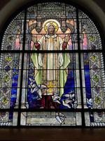 New York, Ithaca, St. Catherine's Greek Orthodox Church: Treman Memorial Window:  Figure of Christ