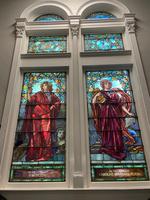 Louisiana, New Orleans, Tulane University, Tilton Memorial Hall: Tilton Memorial Window:  Art and Literature
