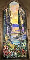 New York, New York City, Bronx, Edgehill Community Church: Johnson Memorial Window:  landscape