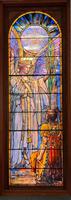 Michigan, Adrian, Dominican Life Center: Pierce Memorial Window:  The Angel's Greeting to the Roman Centurion Cornelius